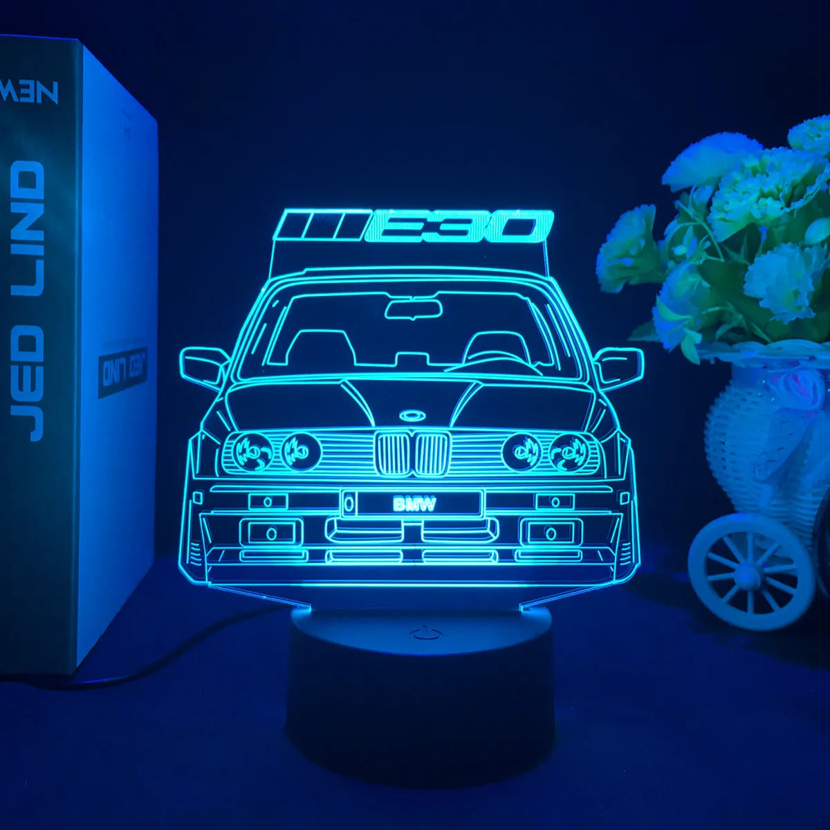 3D Jdm Caars - Touch Sensor LED Nightlight for Car Maniac' Bedroom,Desk decore'