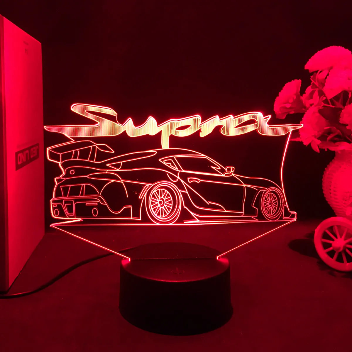 3D Jdm Caars - Touch Sensor LED Nightlight for Car Maniac' Bedroom,Desk decore'