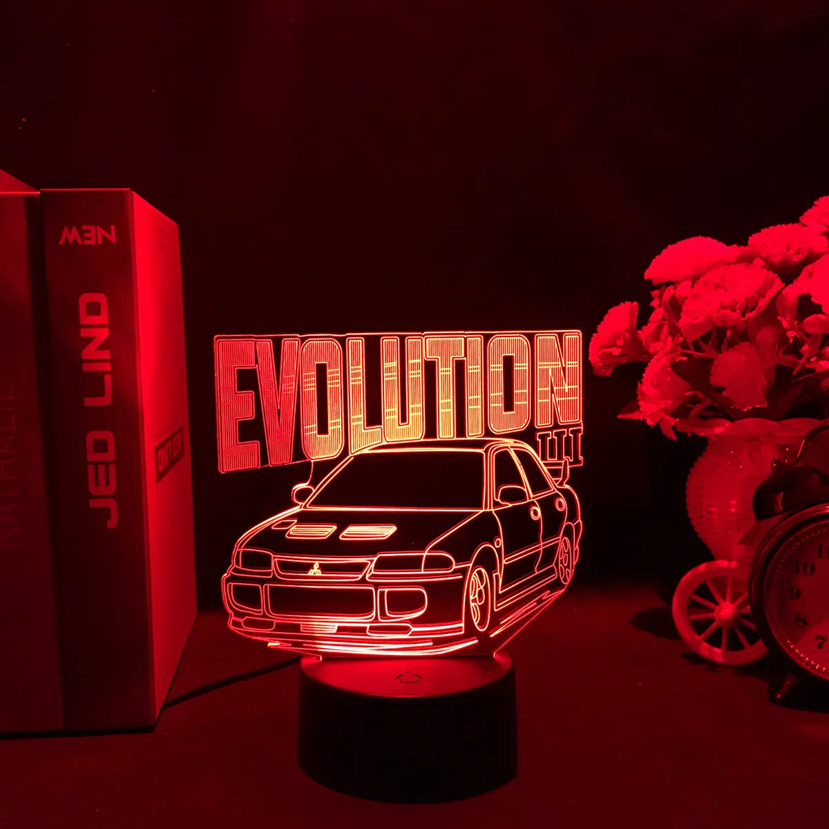 3D Jdm Caars - Touch Sensor LED Nightlight for Car Maniac' Bedroom,Desk decore'