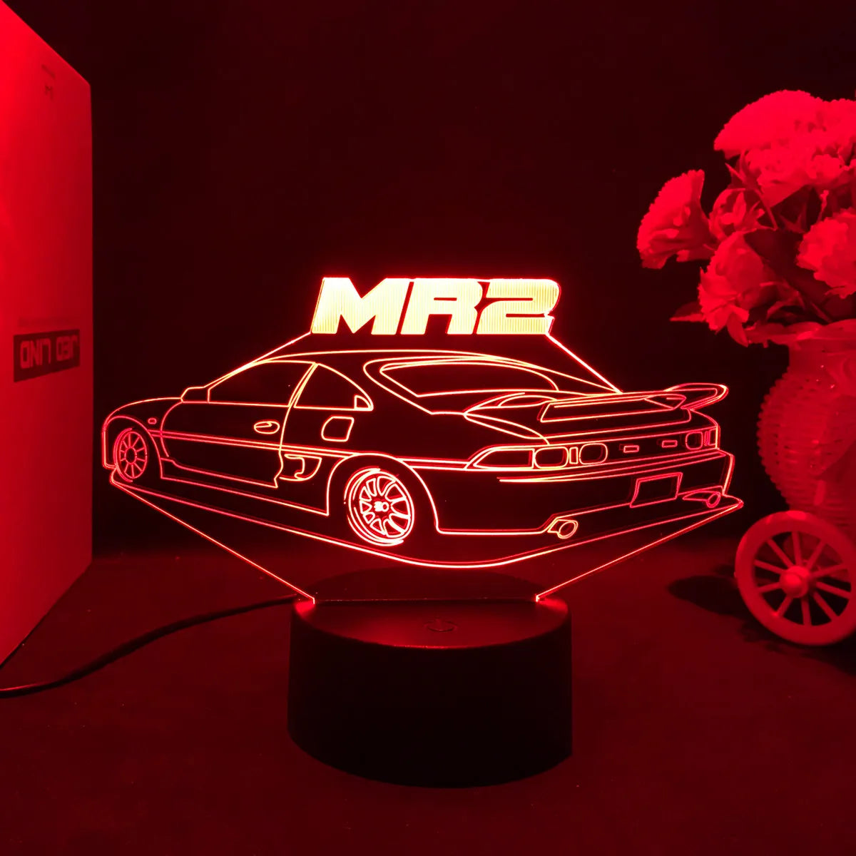 3D Jdm Caars - Touch Sensor LED Nightlight for Car Maniac' Bedroom,Desk decore'