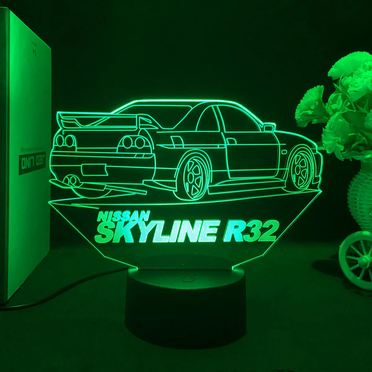 3D Jdm Caars - Touch Sensor LED Nightlight for Car Maniac' Bedroom,Desk decore'